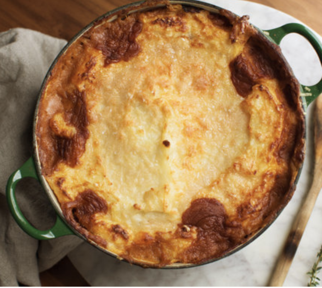 Vegetarian Shepherd's Pie with Mushrooms and Herbs