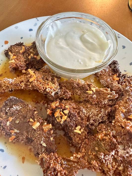 Hot Honey Lime Air Fryer Mushrooms
