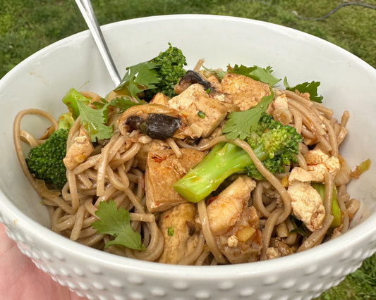 Shiitake, Tofu, & Broccoli Udon