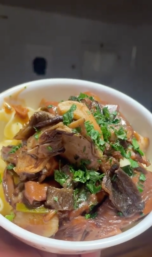 Mushroom Bourguignon